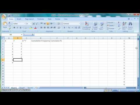 how to create a frequency table in excel for mac